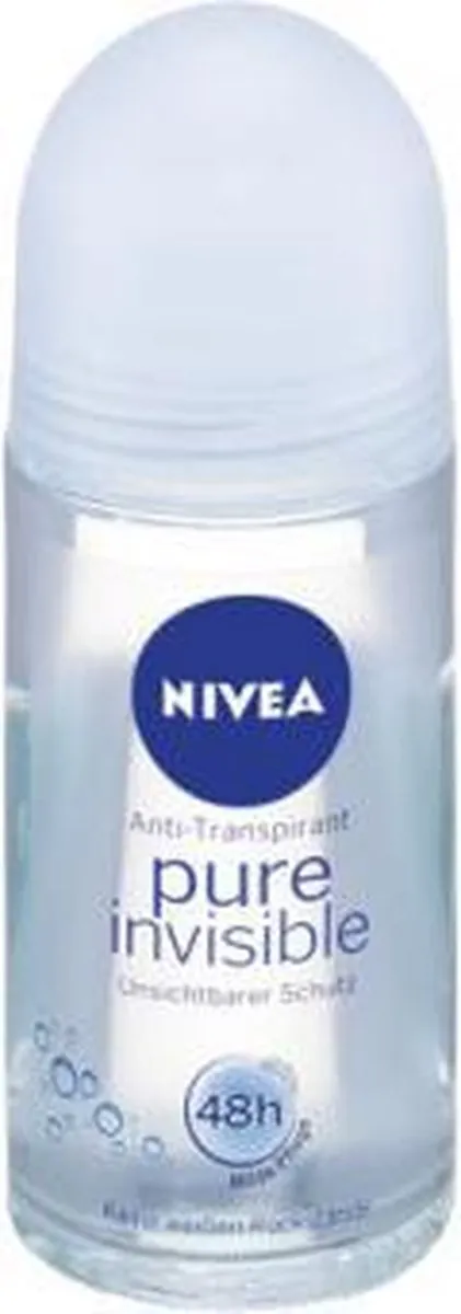 NIVEA Deodorant Roll-on Pure Invisible 50ml - afbeelding 2 van 3