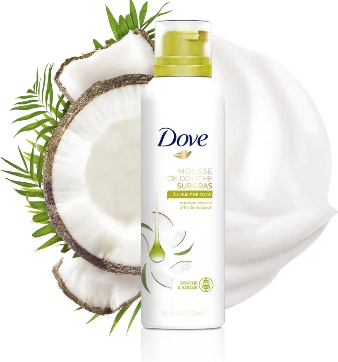 Dove Coconut Oil Douchecrème 200ml - 3 Stuks