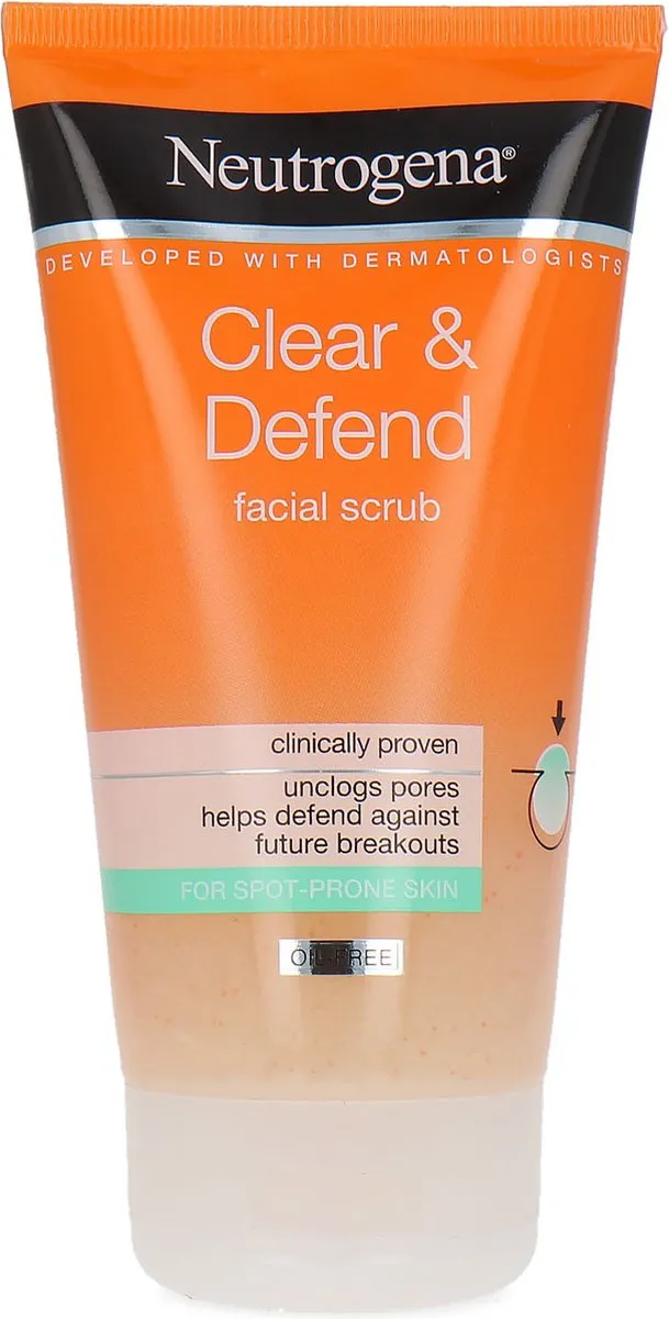 Neutrogena Clear & Defend Scrub 150ml