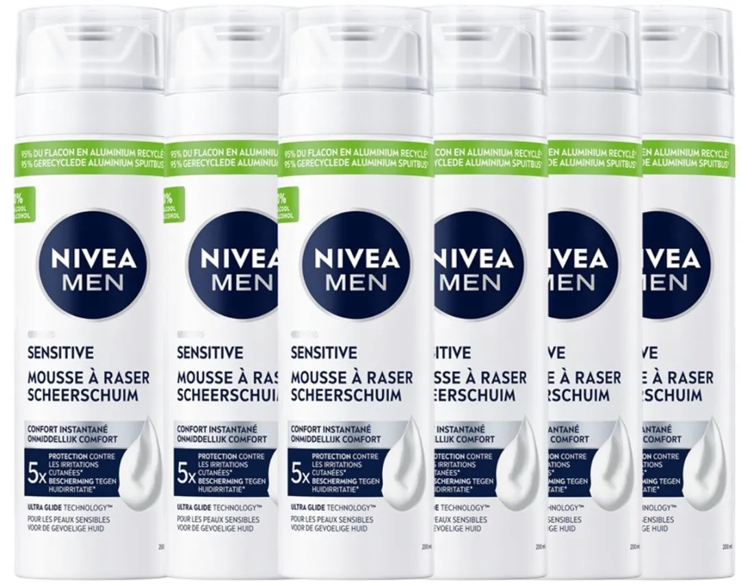 NIVEA MEN Sensitive Scheerschuim 200ml