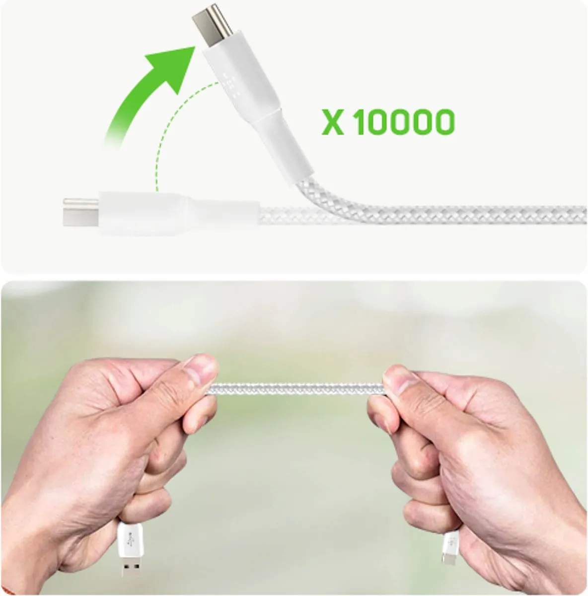 Belkin CAB002bt0MWH USB-C naar USB Kabel 0,15m - Wit
