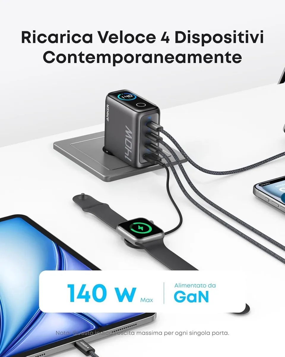 Anker Prime Power Bank A110BH11 20100mAh - 220W - 3x Opladen
