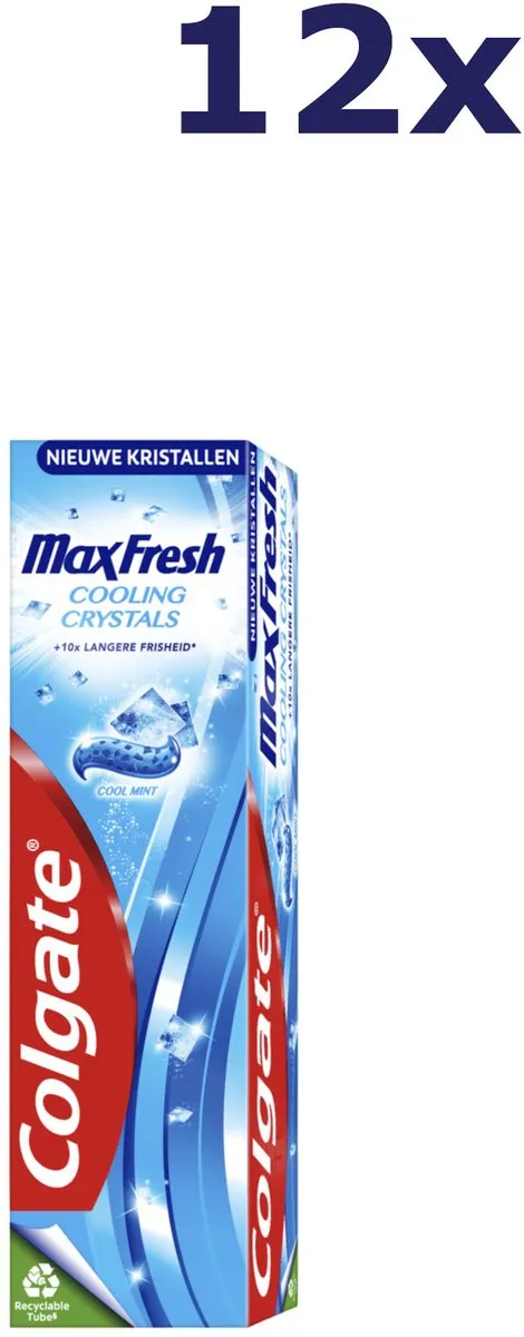 Colgate Max Fresh Tandpasta Cooling Crystals 75ml - 12 Stuks