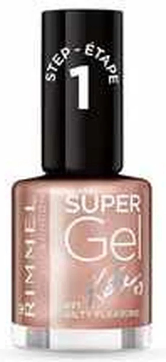 Rimmel London SuperGel Nagellak 044 Rock N Sparkle - Rood - 12ml