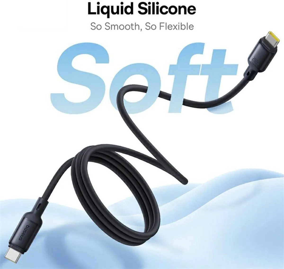 Baseus PicoGo USB-C Kabel 240W 1m - Zwart