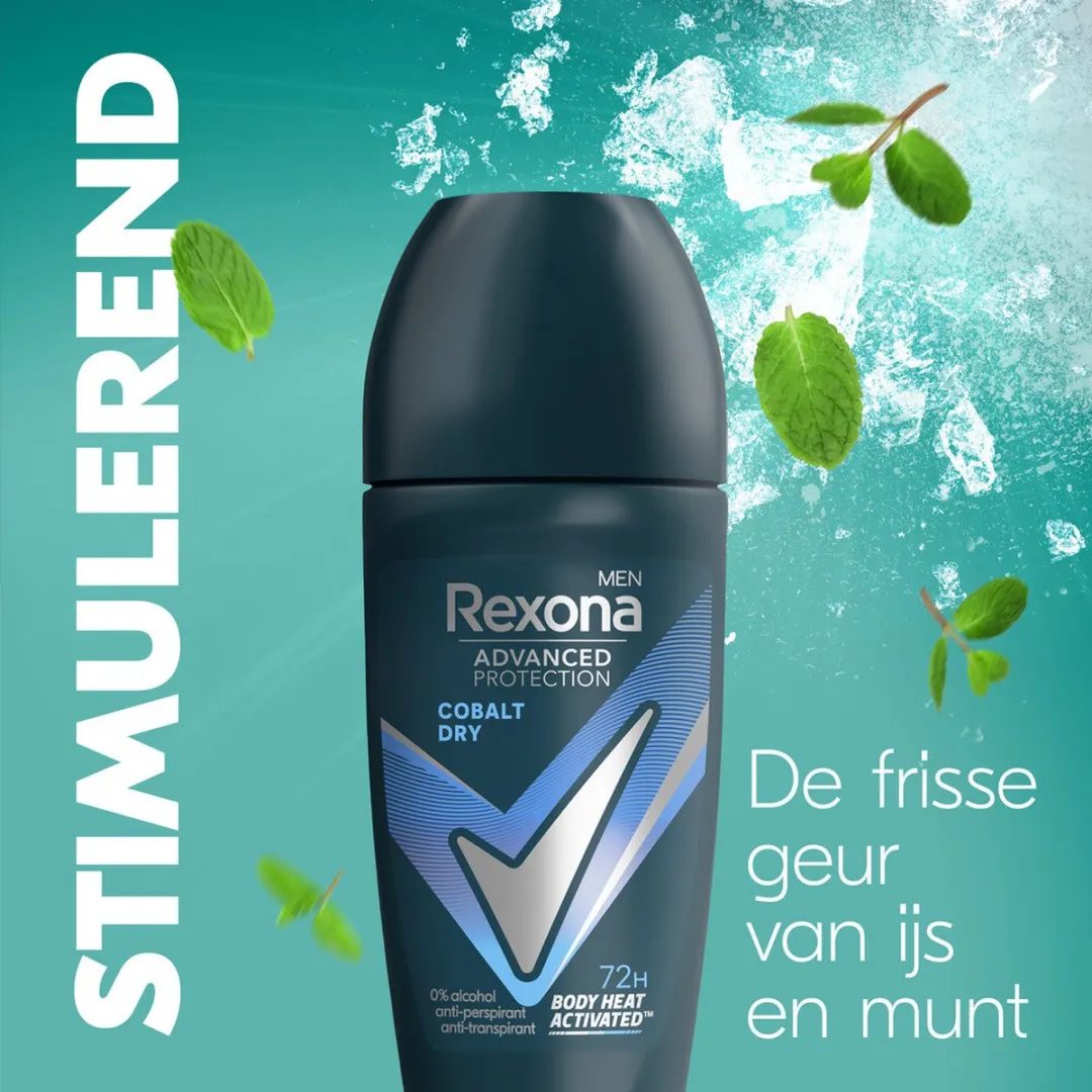 Rexona Men Deodorant Roller Advanced Protection Dry Cobalt - 50 ml