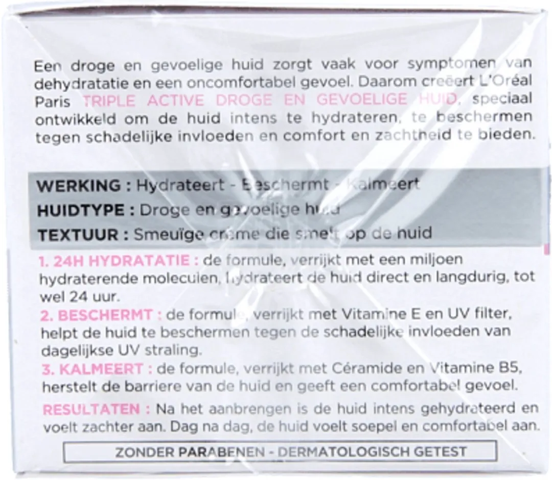 L'Oréal Paris Triple Active Hydraterende Dagcrème 50ml - afbeelding 6 van 6