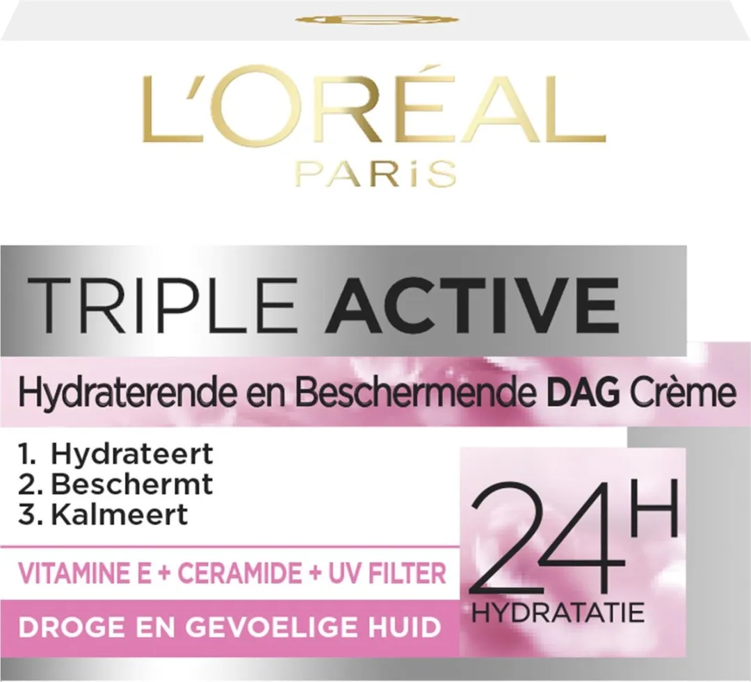 L'Oréal Paris Triple Active Hydraterende Dagcrème 50ml