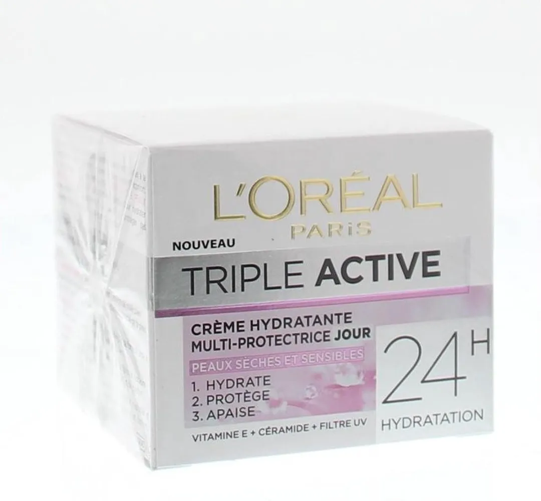 L'Oréal Paris Triple Active Hydraterende Dagcrème 50ml