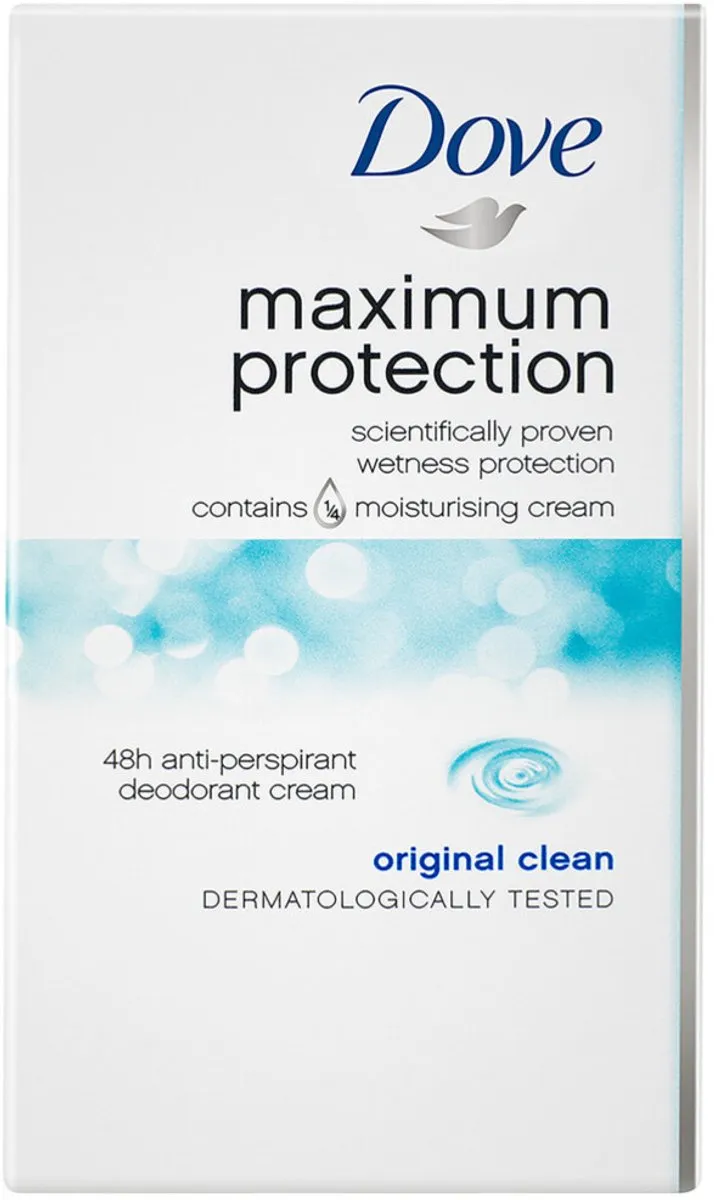 Dove Deodorant Stick Original Clean - Maximum Protection 100ml - 2 Stuks