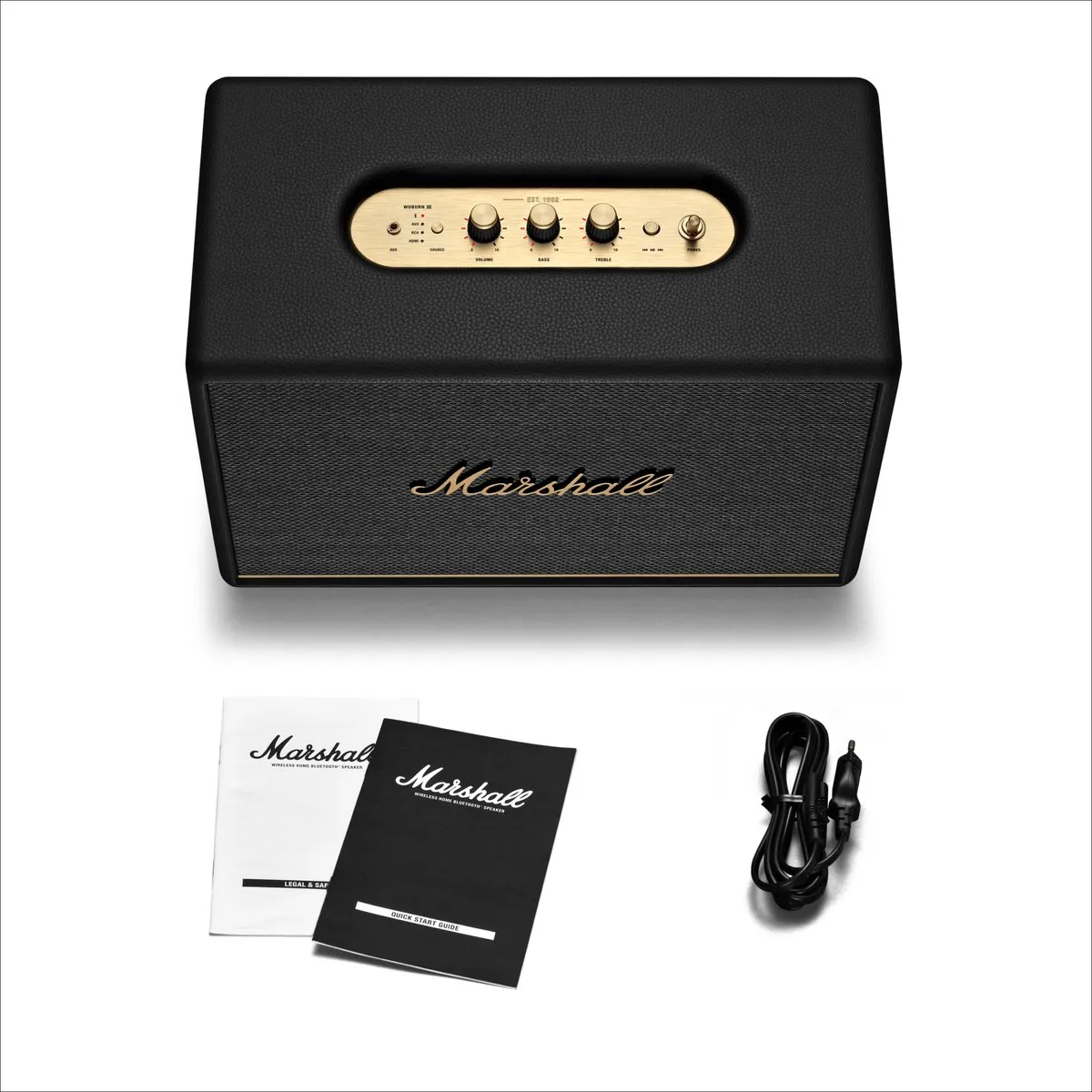 Marshall Woburn III Bluetooth Speaker - Zwart - afbeelding 6 van 6