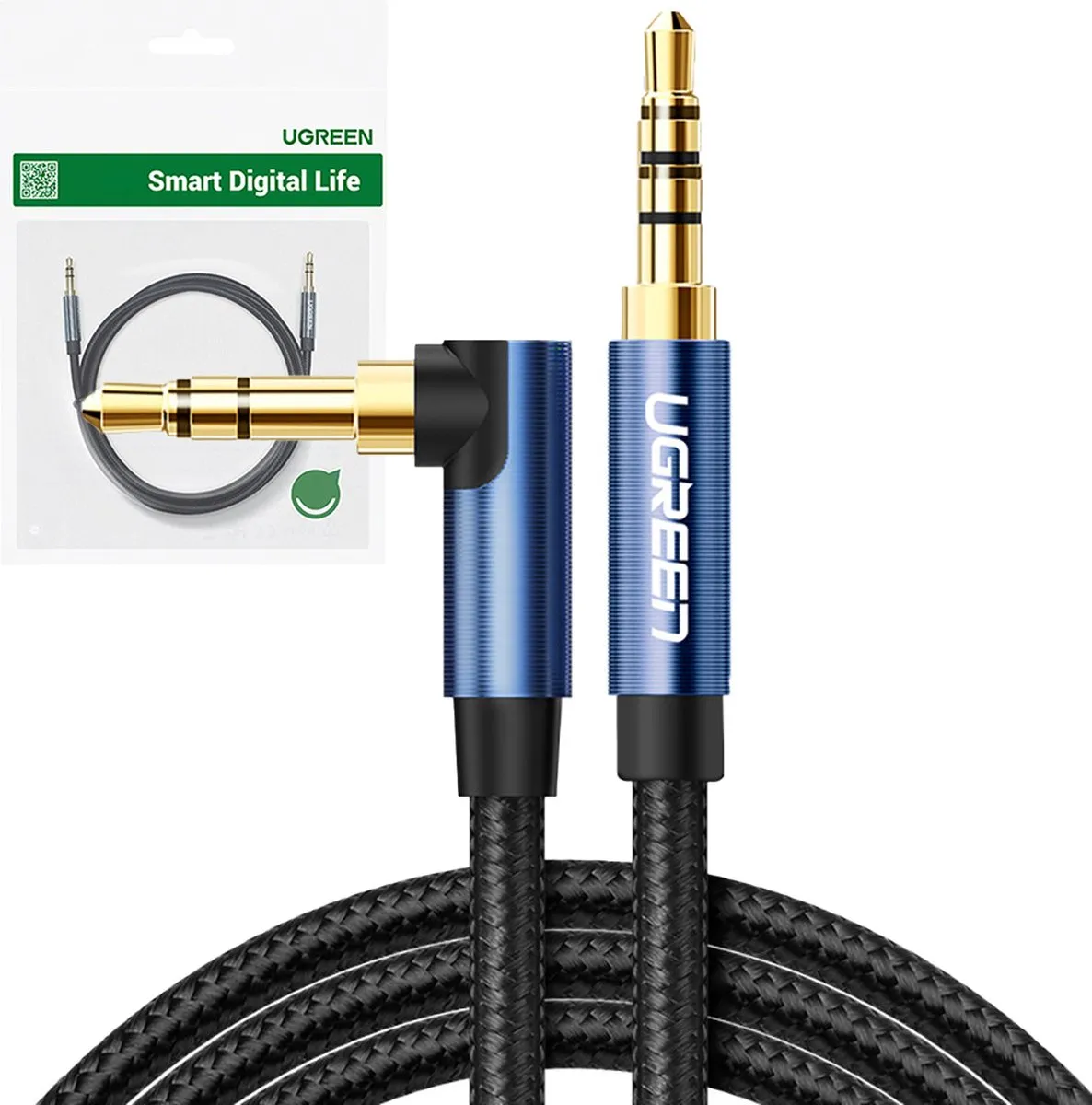 UGREEN Haakse AUX-kabel 3,5mm