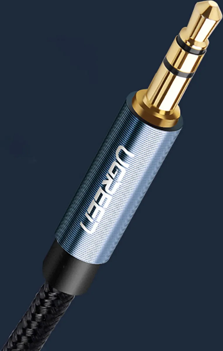 UGREEN Haakse AUX-kabel 3,5mm - 1,5m - Blauw