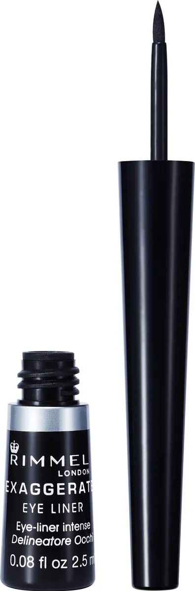 Rimmel London Exaggerate Eyeliner 01 Black - 7g