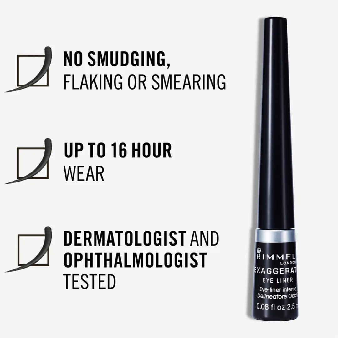 Rimmel London Exaggerate Eyeliner 01 Black - 7g - afbeelding 6 van 6