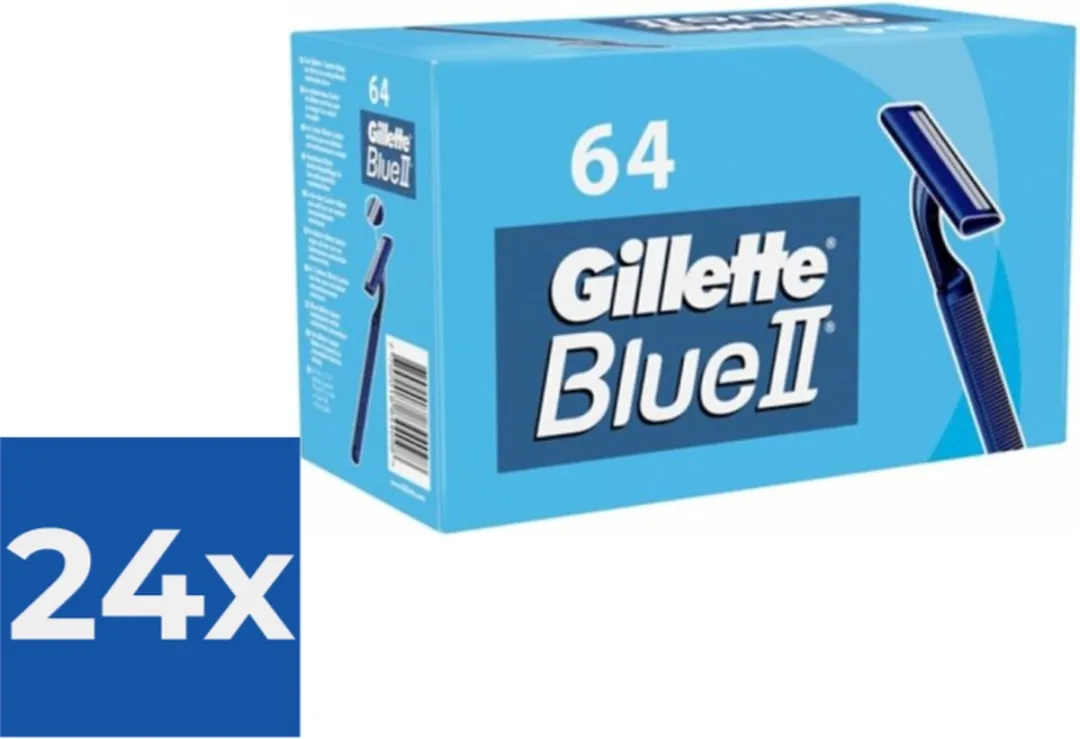 Gillette Blue II Wegwerpscheermesjes 64 Stuks - 2 Bladen