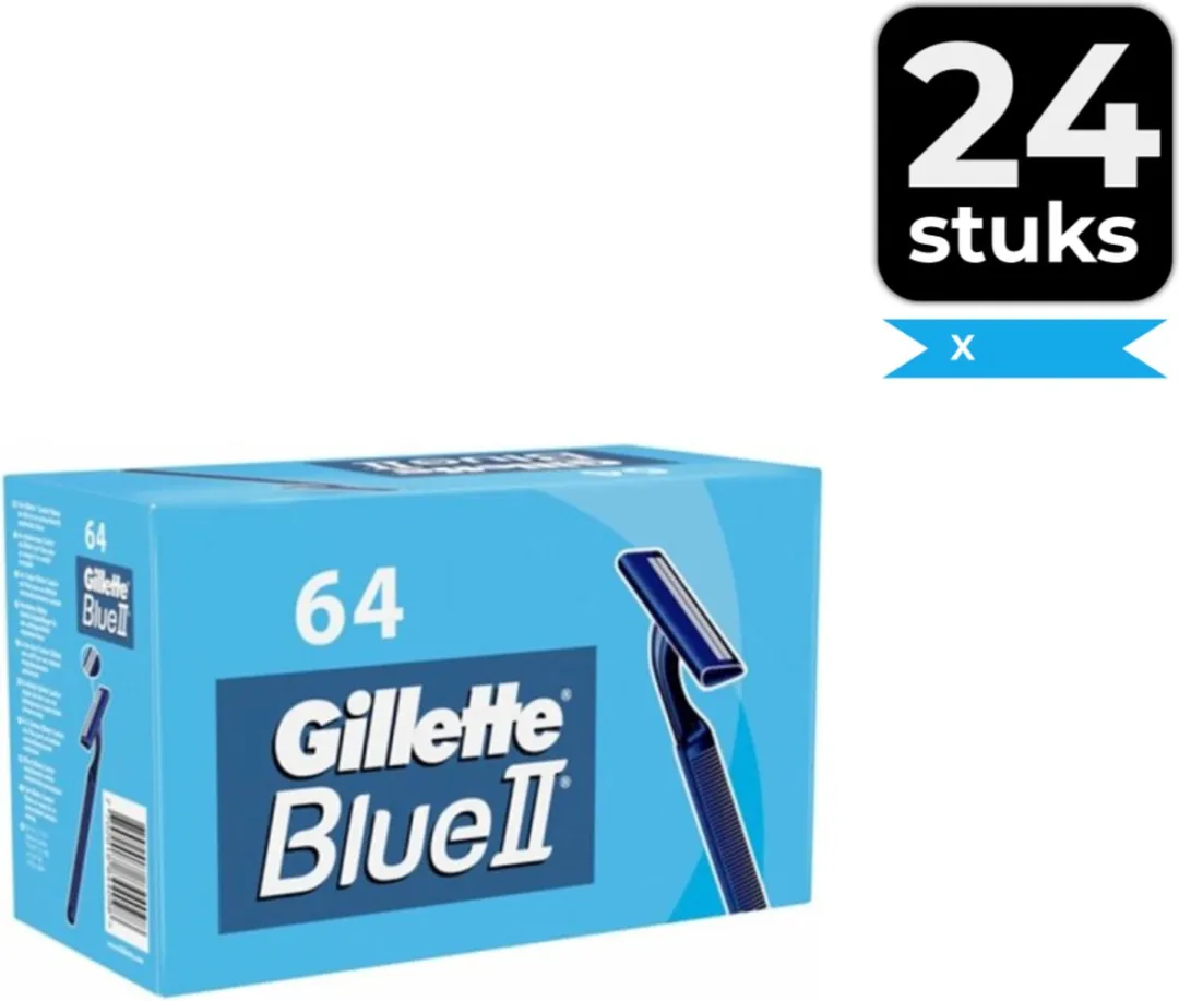 Gillette Blue II Wegwerpscheermesjes 64 Stuks