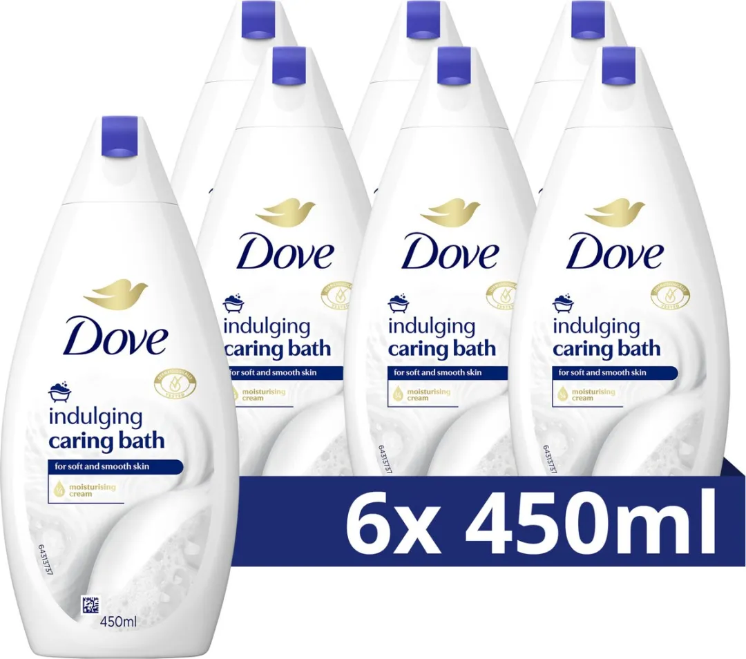 Dove Caring Bath Indulging Cream Bodycrème - 2700ml (6x450ml)