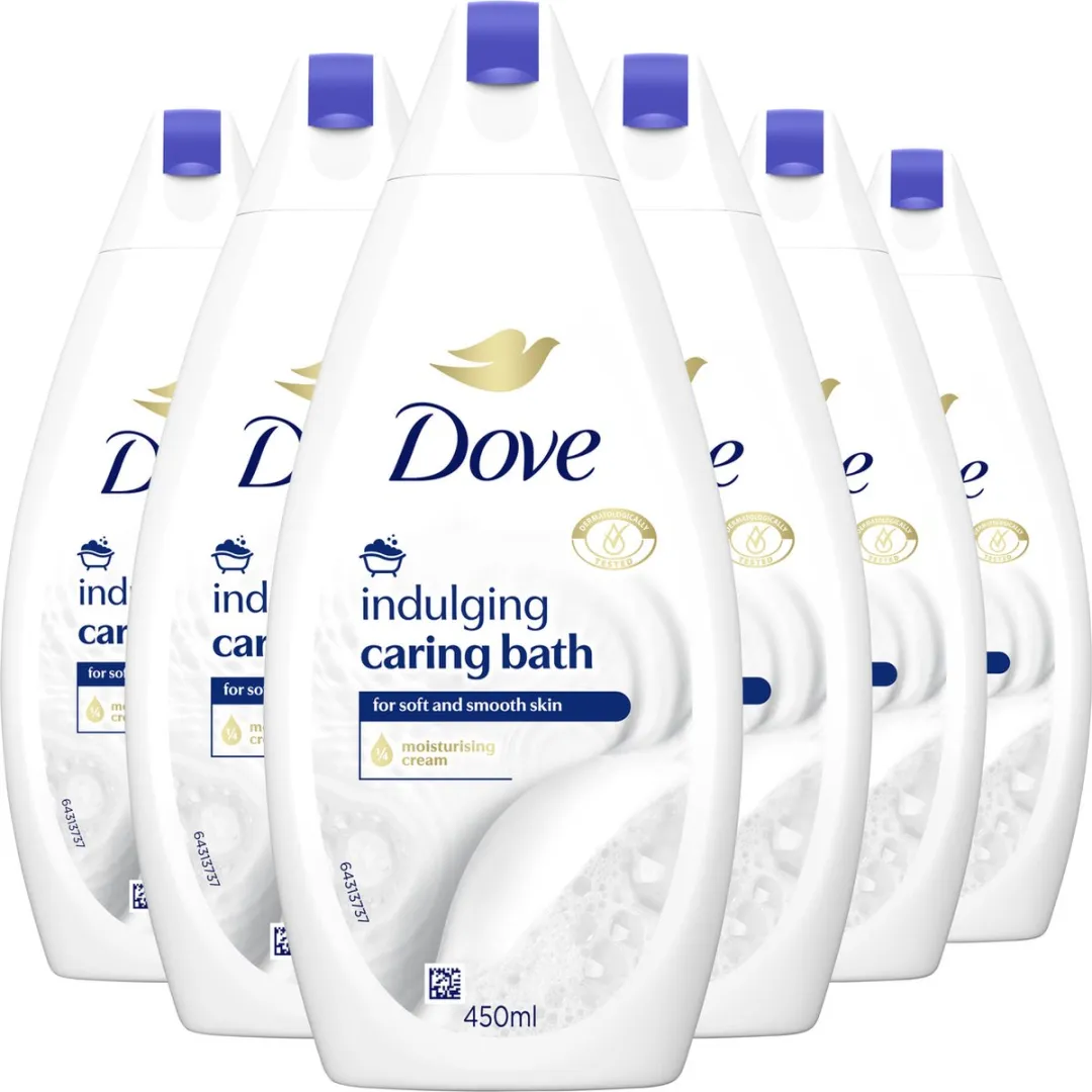 Dove Caring Bath Indulging Cream Bodycrème - 2700ml (6x450ml)