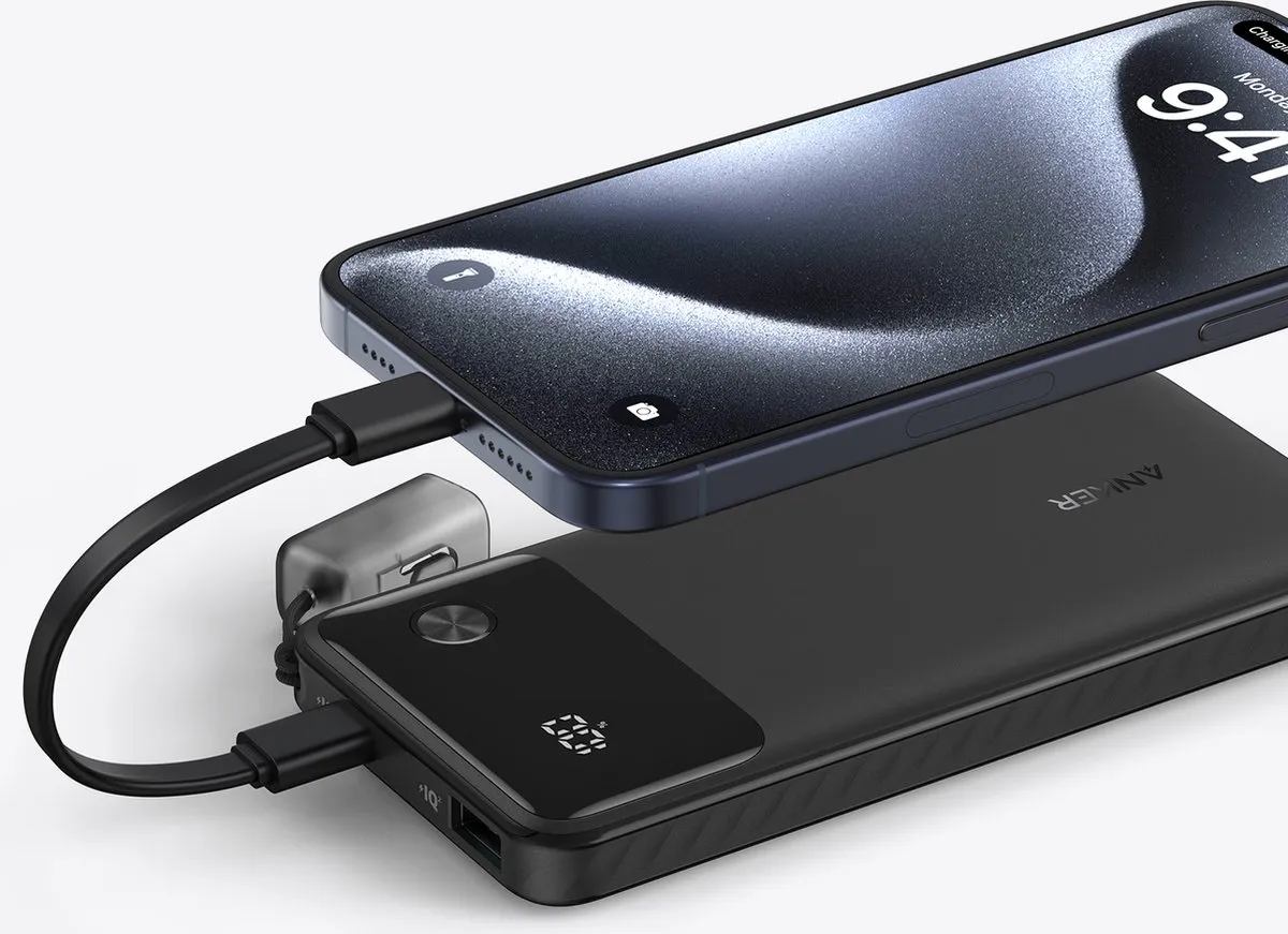 Anker PowerCore 10K Powerbank A1388G11 - 10.000mAh - 22,5W - USB-C/Zwart