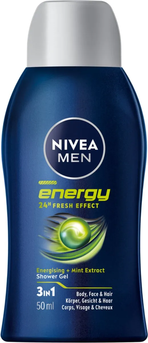 NIVEA MEN Energy Douchegel 500ml - 10x50ml - afbeelding 3 van 3