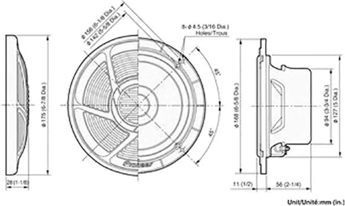 Pioneer TS-MR1600 Marine Autospeakers 100W - 2-delig Wit