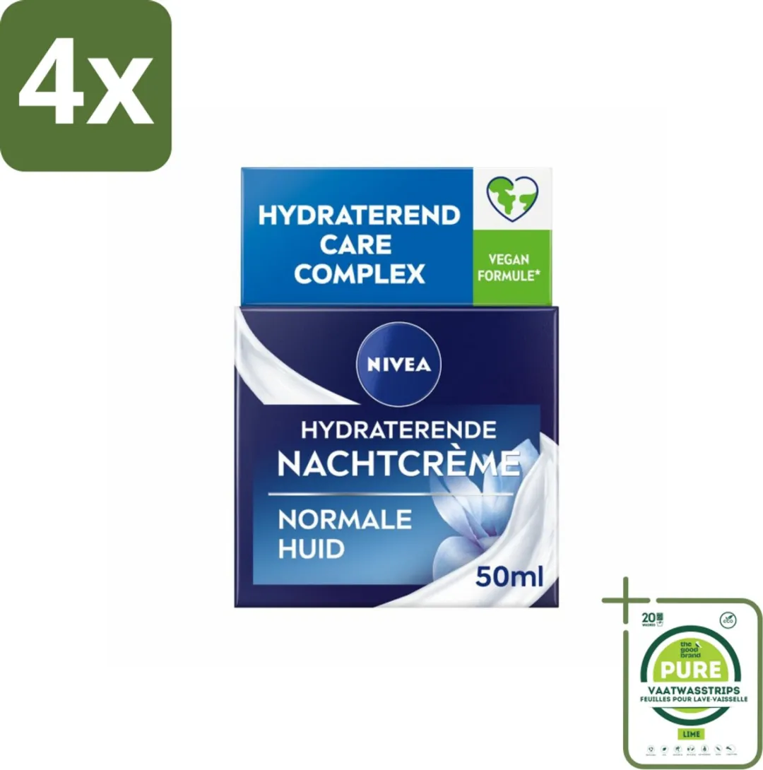 NIVEA Essentials Nachtcrème Hydraterend 50ml