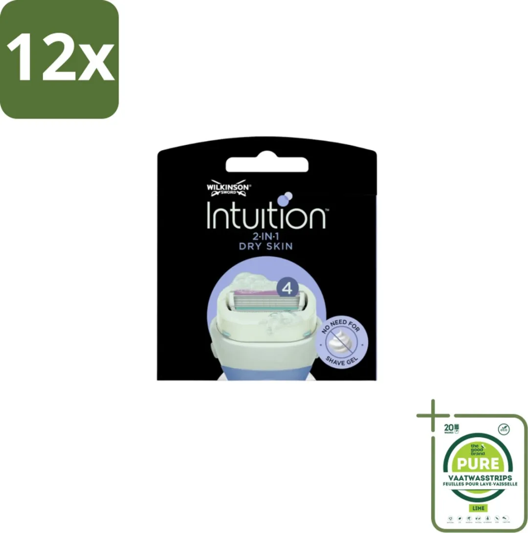 Wilkinson Sword Intuition 2-in-1 Navulmesjes Droge Huid 3 Stuks