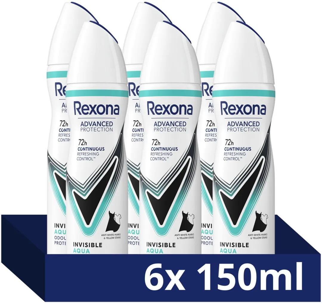 Rexona Women Advanced Protection Invisible Aqua Anti-transpirant Spray
