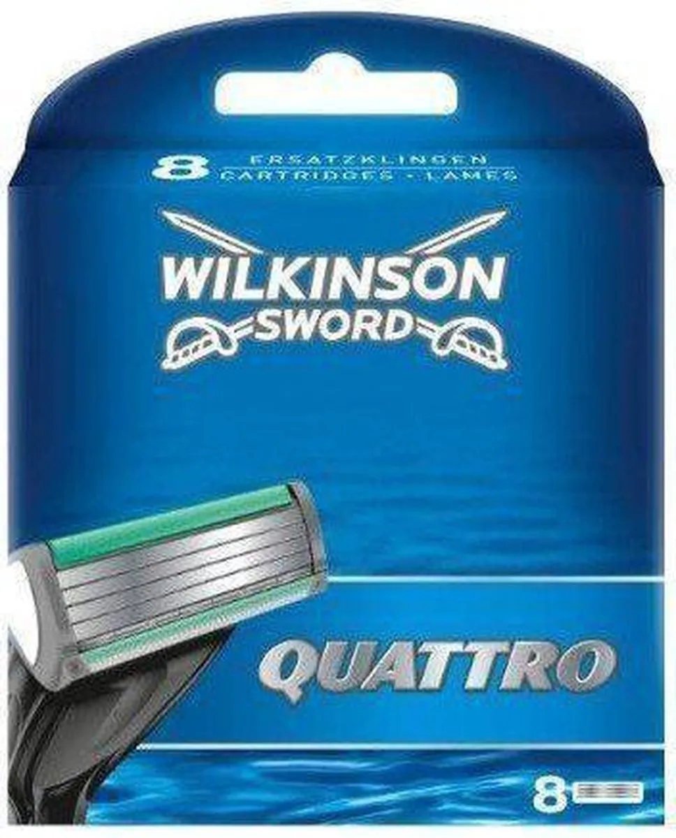 Wilkinson Sword Quattro Scheermesjes - 8 Stuks