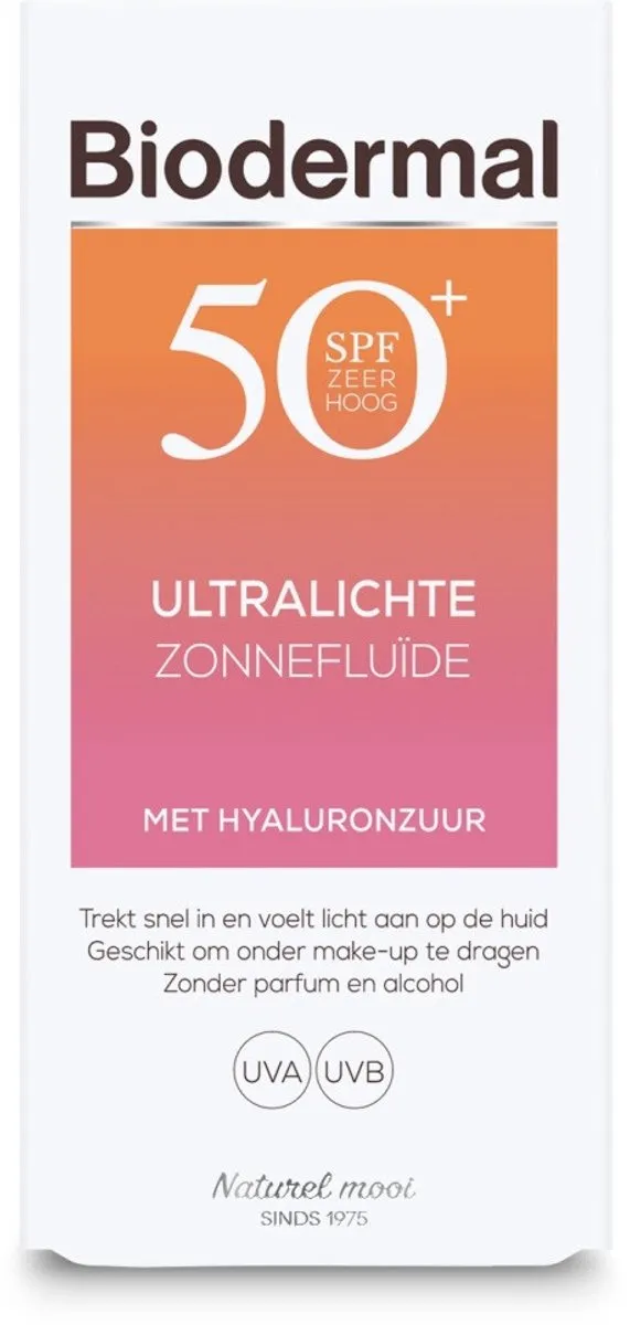 Biodermal Ultralichte Zonnefluïde SPF 50+ - 3x40ml