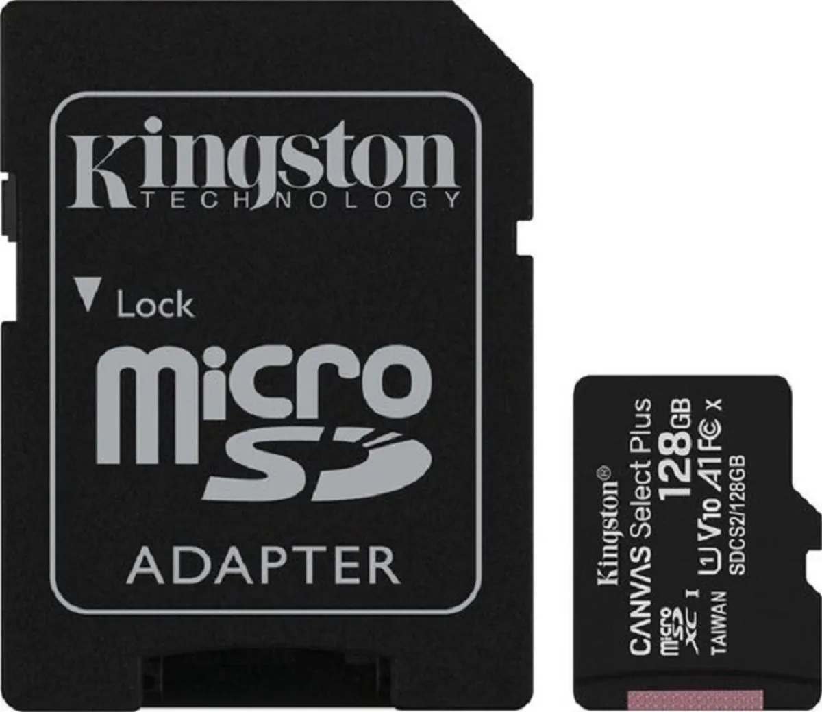 Kingston Canvas Select Plus MicroSDXC 128GB - incl. SD-adapter