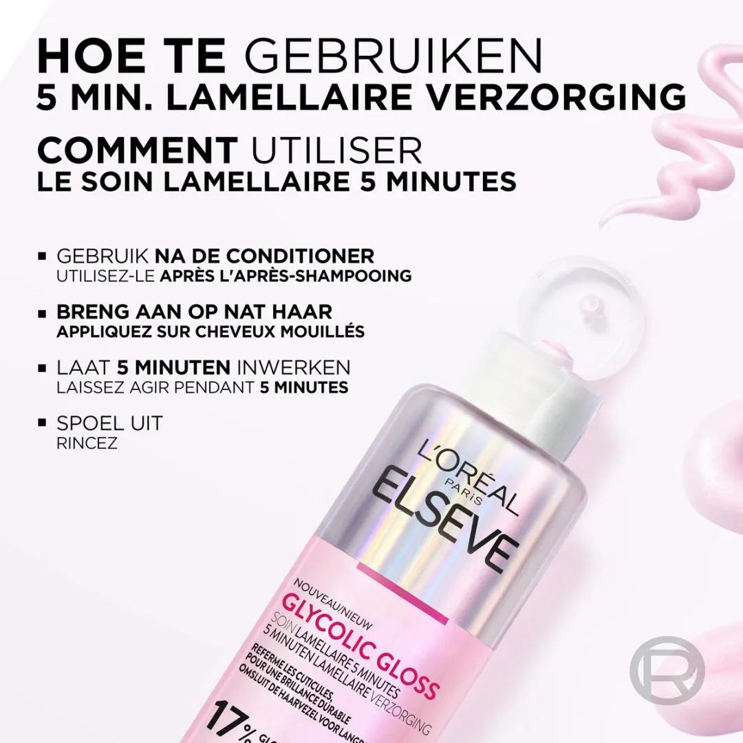 L'Oréal Paris Elvive Glycolic Gloss Lamellaire Verzorging 600ml