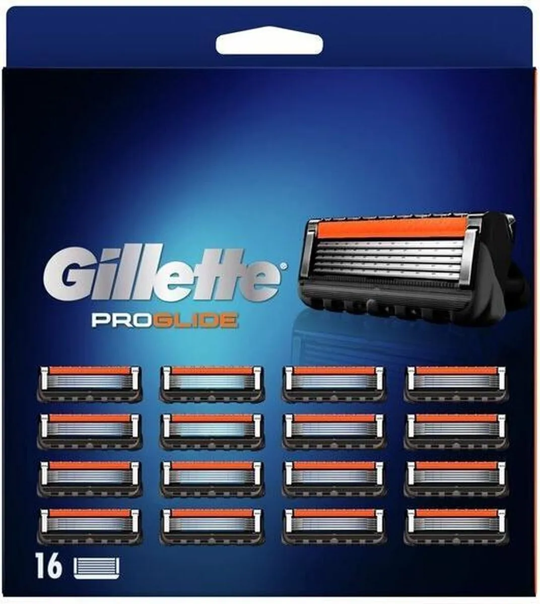 Gillette Proglide Zwart Scheermesjes - 16 Stuks
