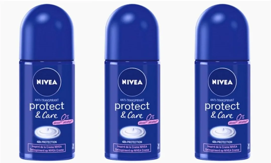NIVEA Deodorant Roller Protect en Care 50ml - 3 Stuks
