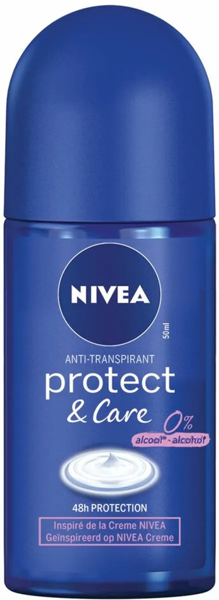 NIVEA Deodorant Roller Protect en Care 50ml - 3 Stuks