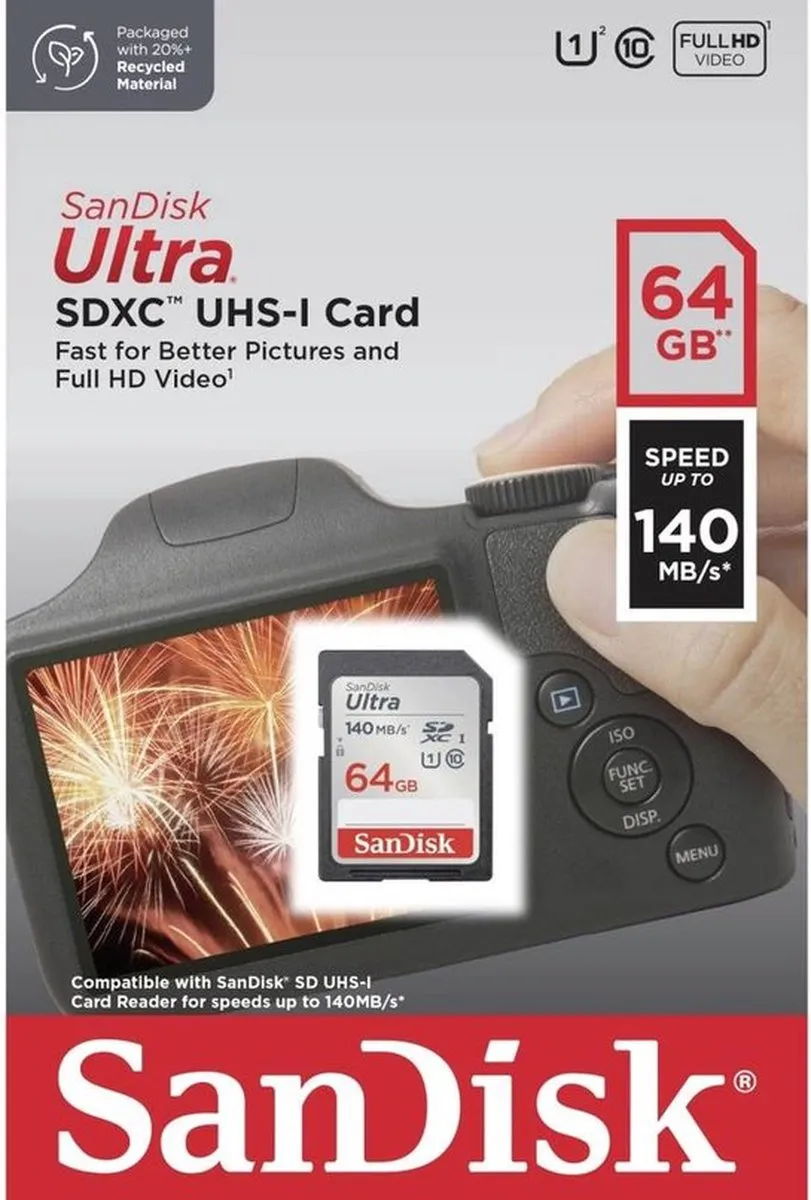 SanDisk Ultra SDXC Geheugenkaart 64GB