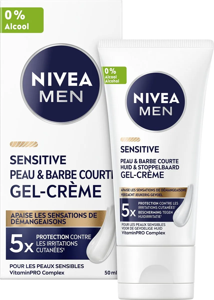 NIVEA MEN Sensitive Huid & Stoppelbaard Gezichtsgel 50ml