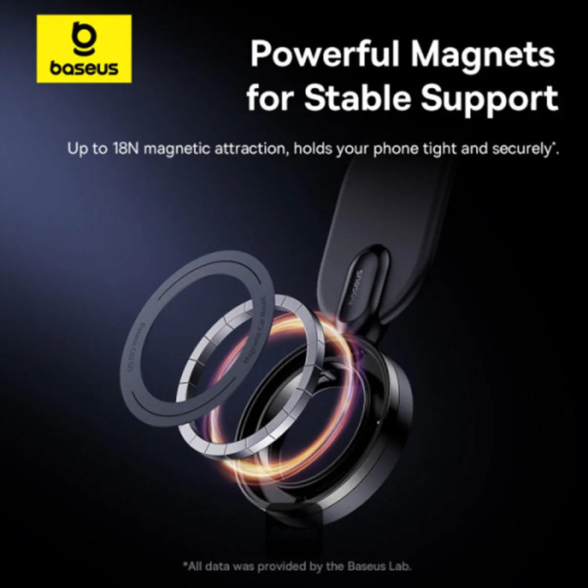 Baseus C02 Go MagSafe Telefoonhouder Auto - Zwart
