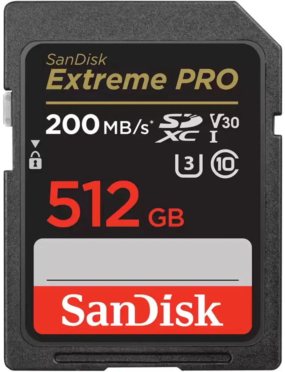 SanDisk Extreme Pro SDXC 512GB - 200/90MB/s