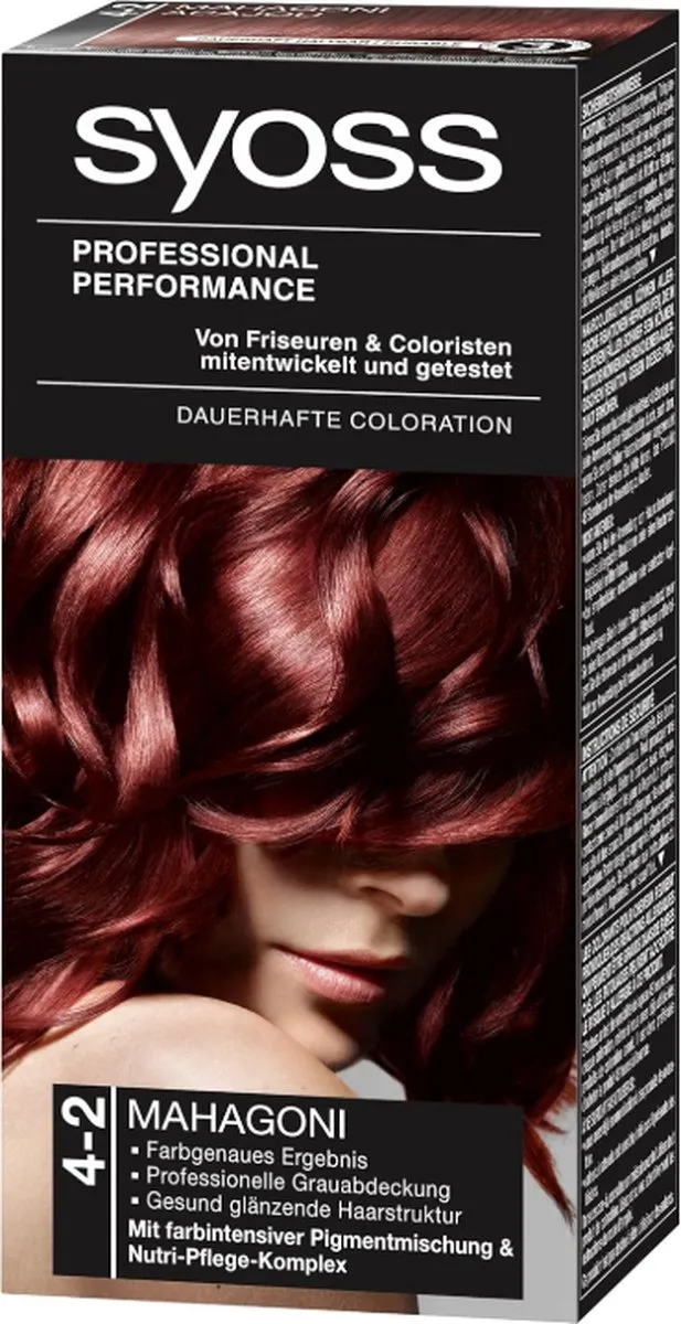 SYOSS Colors Cream Permanent Haarkleur Mahonie - 3x100ml