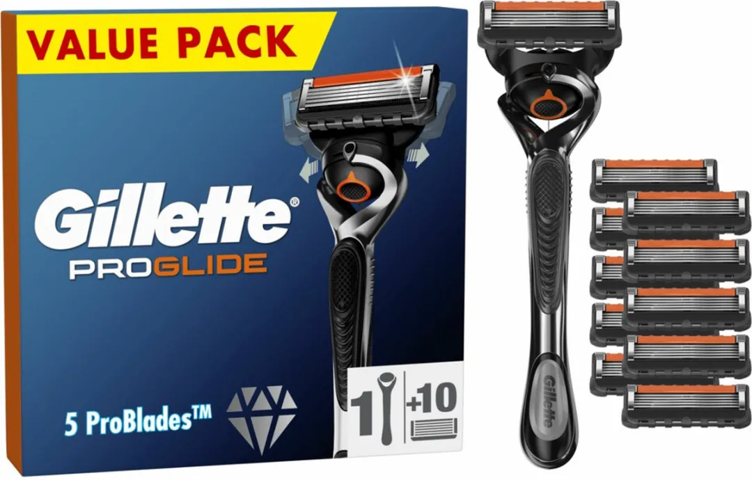 Gillette ProGlide Handvat + 10 Scheermesjes
