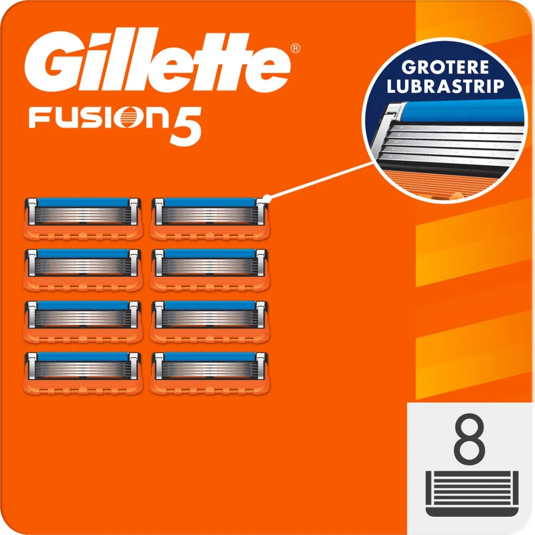 Gillette Fusion 5 Scheermesjes - 8 Stuks - Oranje - afbeelding 6 van 6