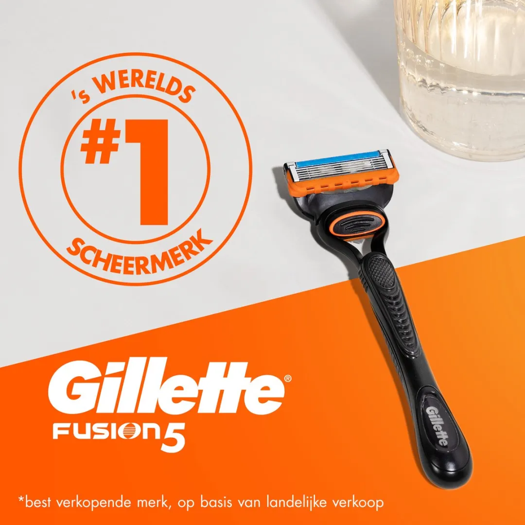 Gillette Fusion 5 Scheermesjes - 8 Stuks - Oranje