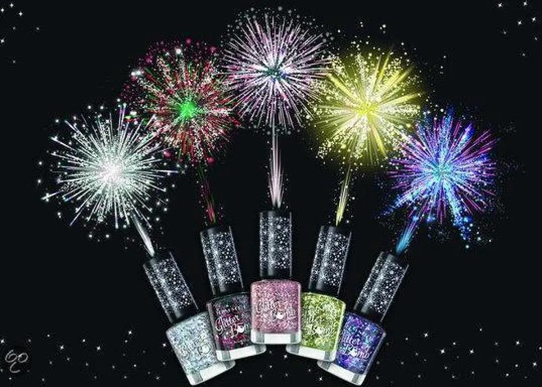 Rimmel London Glitter Bomb Nagellak 022 Bling Thing - 8ml - Geel