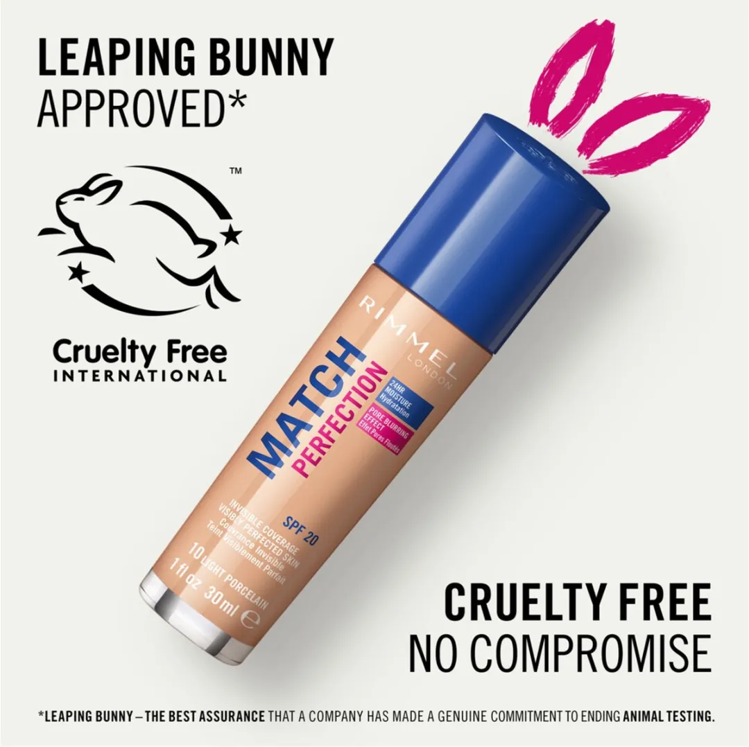 Rimmel London Match Perfection Foundation 010 Light Porcelain 30ml