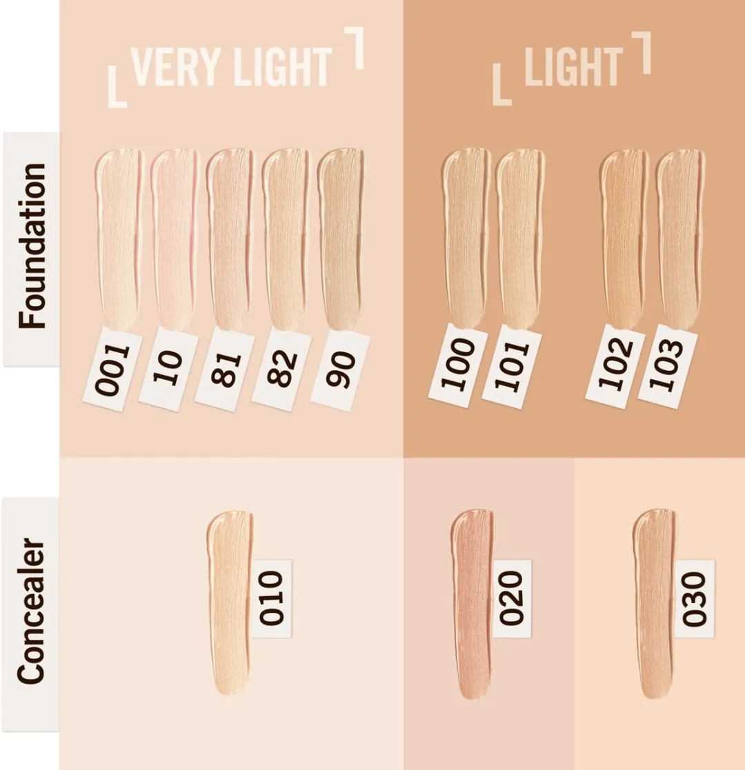 Rimmel London Match Perfection Foundation 010 Light Porcelain 30ml