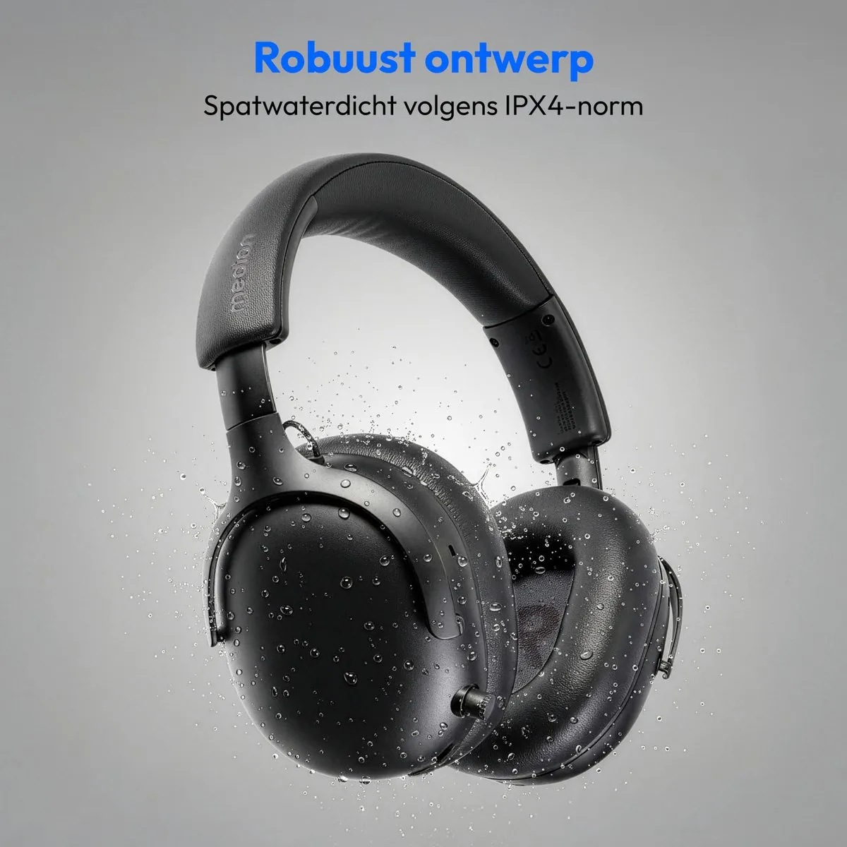 Medion HX-1 Plus Over-Ear Koptelefoon - Draadloos - IPX4 - Zwart - afbeelding 6 van 6