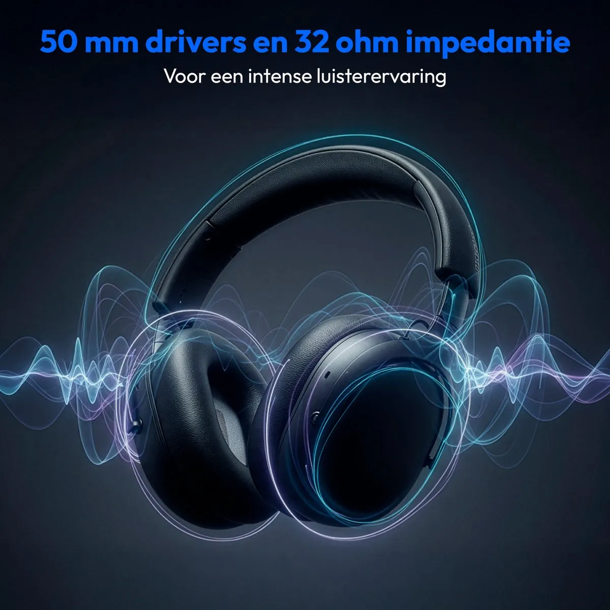 Medion HX-1 Plus Over-Ear Koptelefoon - Draadloos - IPX4 - Zwart