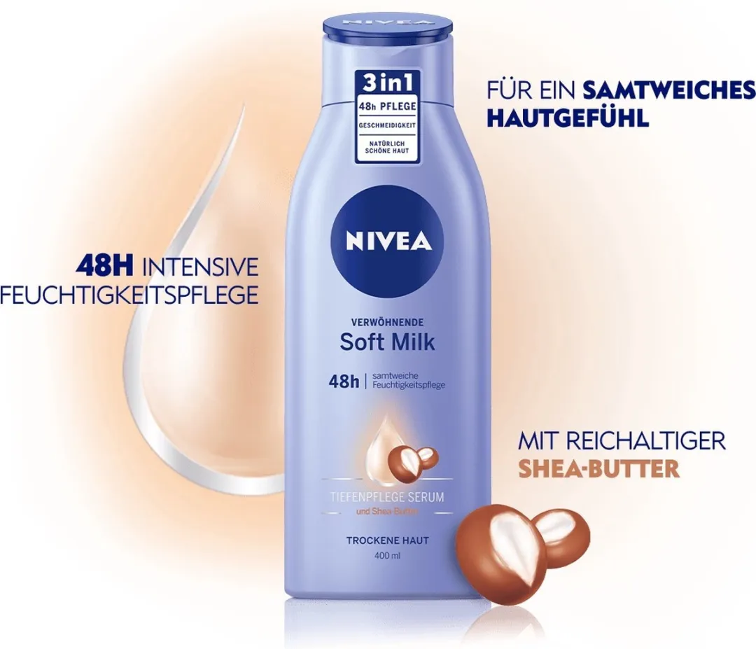 NIVEA Body Lotion Soft Milk 400ml - afbeelding 6 van 6